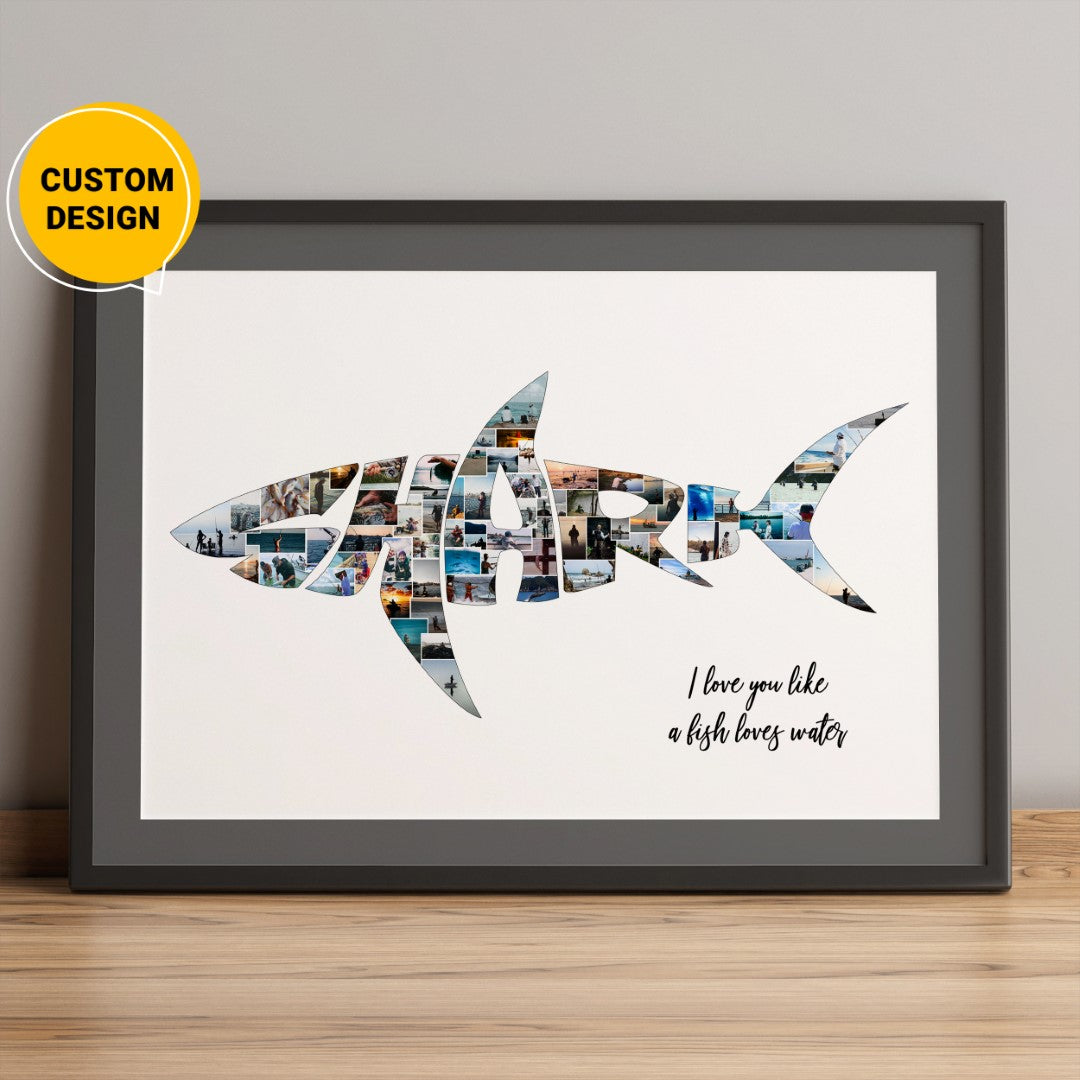 Custom Painted Fish Wall Art Gift For Fishing Lover – CollagemasterCo