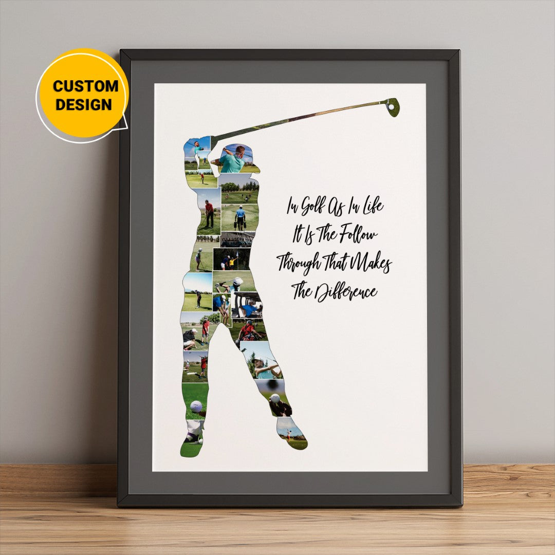 Buy Golf Home Decor Personalised Collage Gift For Boyfriend Online