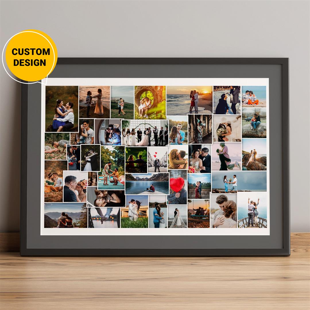 Personalized Double Photo Frame Gift For Fathers Day - My Husband -  LifeSong Milestones