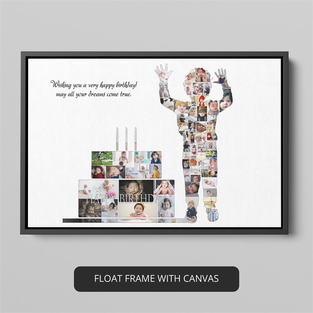 Customised Photo Mosaic Collage Frame Gift Online -Presto
