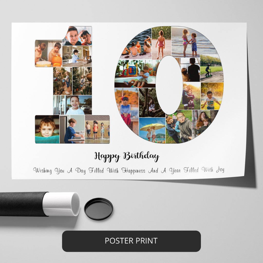 10th Birthday Gifts - Party Balloons Gold - 10th Birthday Gift - Sticker |  TeePublic