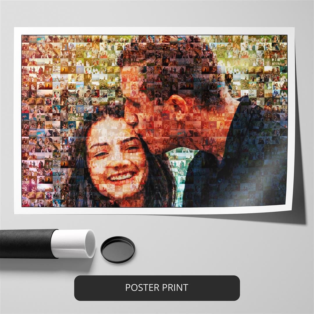 Personalized Mosaic photo frame | Friendship Day Gift for Girls