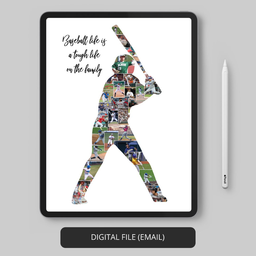 Order & Send Custom Baseball Team Photo Collage Gift For Coaches